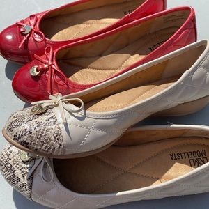 2 pair of flat/loafers